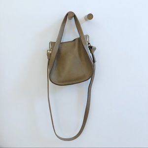 Madewell Sydney Crossbody Bag Leather Purse in Ash Green